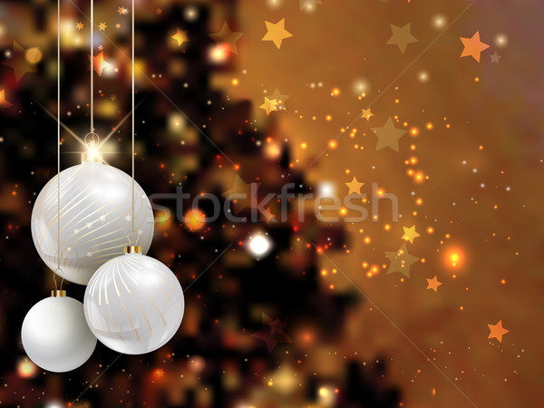 Christmas bauble background Stock photo © kjpargeter