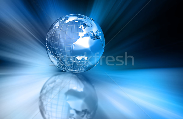 Abstract globe Stock photo © kjpargeter