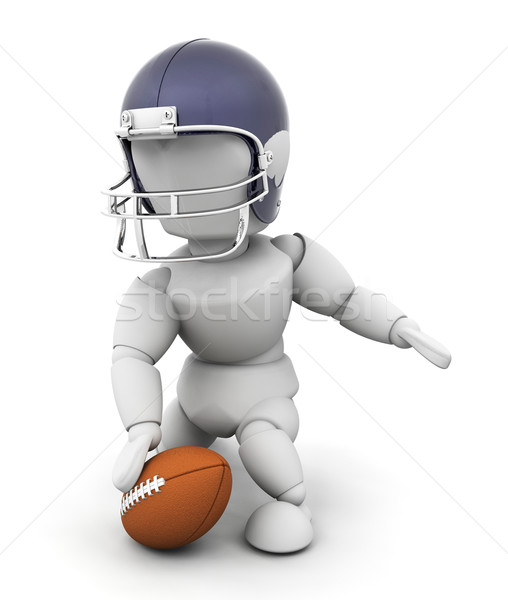 Stock photo: American football player