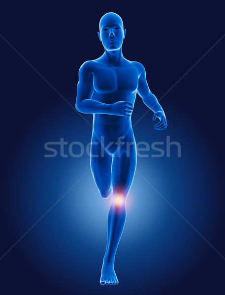 3D running medical man Stock photo © kjpargeter