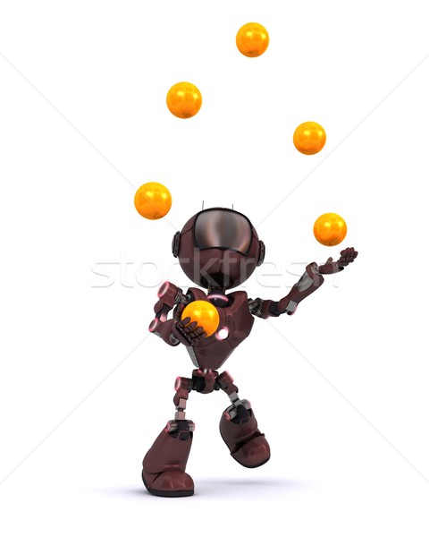 Android juggling balls Stock photo © kjpargeter