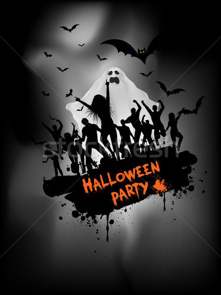 Grunge Halloween party background Stock photo © kjpargeter