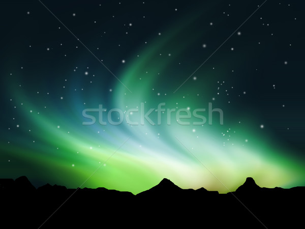 Northern lights Stock photo © kjpargeter