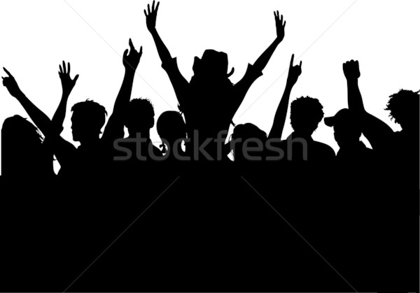 audience silhouette clip art