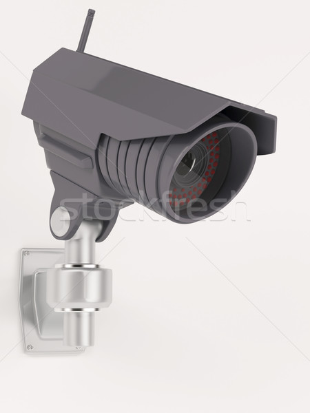 Cctv biztonsági kamera 3d render technológia biztonság videó Stock fotó © kjpargeter