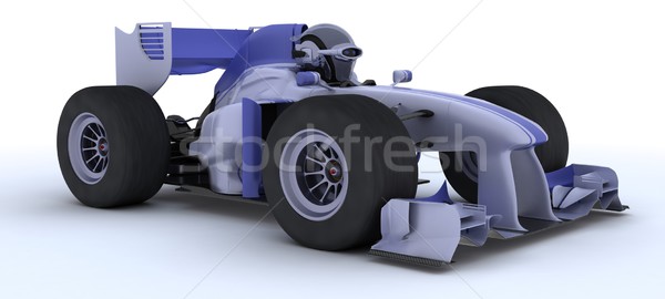 Robot Racing auto rendering 3d futuro gara Foto d'archivio © kjpargeter