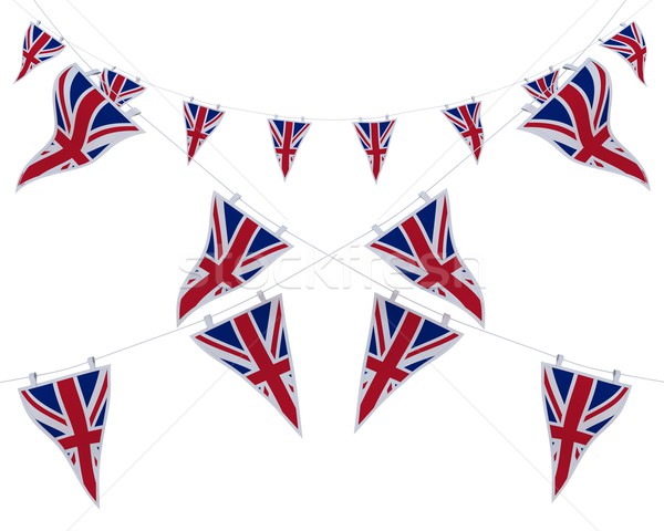 Union Jack Bunting and Banners Stock photo © kjpargeter