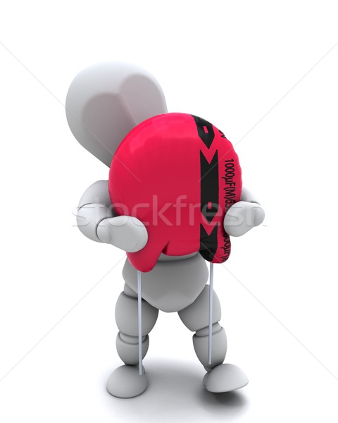 Man with a Capacitor Stock photo © kjpargeter