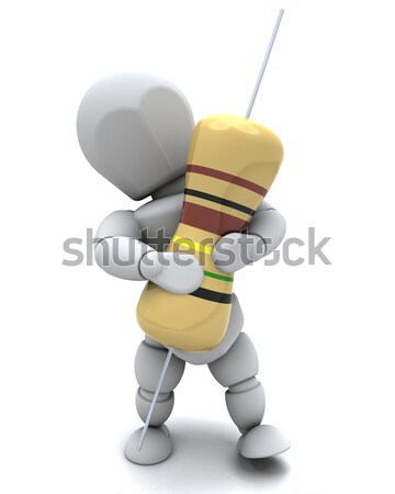 Man with a Capacitor Stock photo © kjpargeter