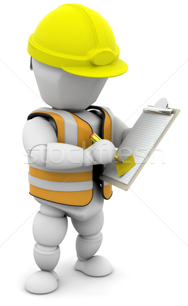 Person with clipboard Stock photo © kjpargeter