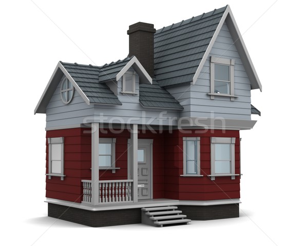 Stock photo: traditional timber house