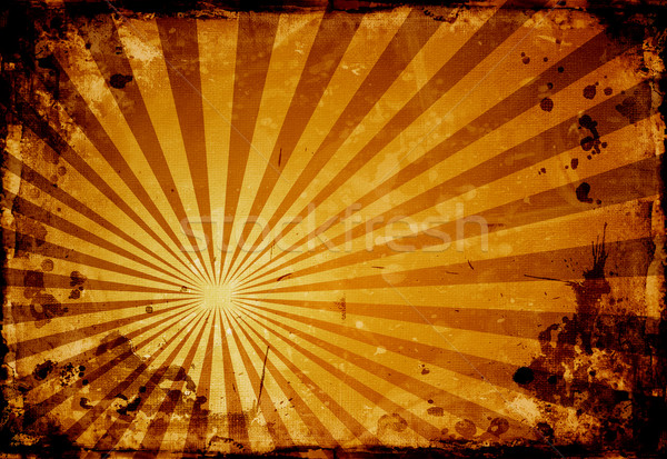 Grunge gedetailleerd abstract frame digitale Geel Stockfoto © kjpargeter