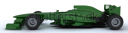 Schildpad racing auto 3d render race auto oceaan Stockfoto © kjpargeter