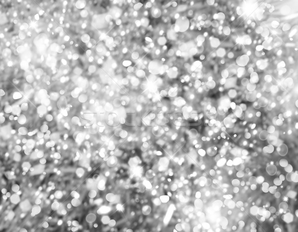 SIlver bokeh lights Stock photo © kjpargeter