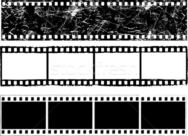 Grunge Film Streifen unterschiedlich Designs Stock foto © kjpargeter