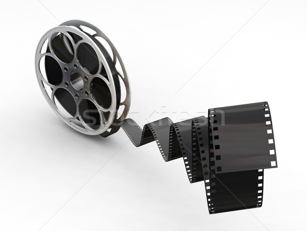 Rolo de filme 3d render filme fundo cinema conceito Foto stock © kjpargeter