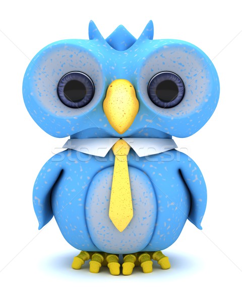 Cute Blue Bird Character Stock photo © kjpargeter