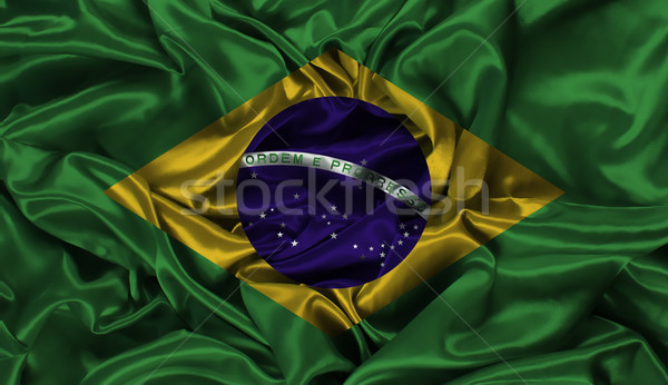 Brazil flag background Stock photo © kjpargeter