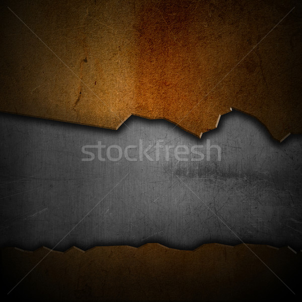Scratched grunge metal background Stock photo © kjpargeter