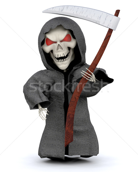 Férfi halloween buli 3d render öltöny halál Stock fotó © kjpargeter