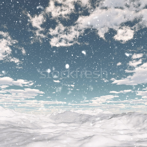 Snowy landscape  Stock photo © kjpargeter
