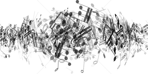 Résumé notes de musique musique note personnel vecteur [[stock_photo]] © kjpargeter