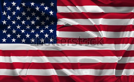 american flag Stock photo © kjpargeter