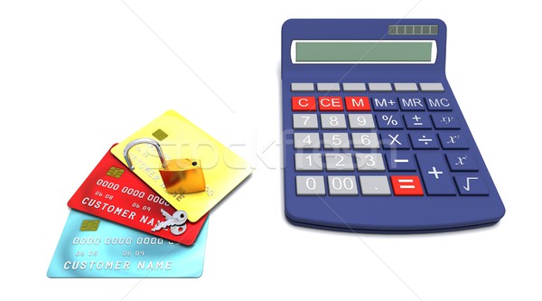 Accounting security Stock photo © kjpargeter