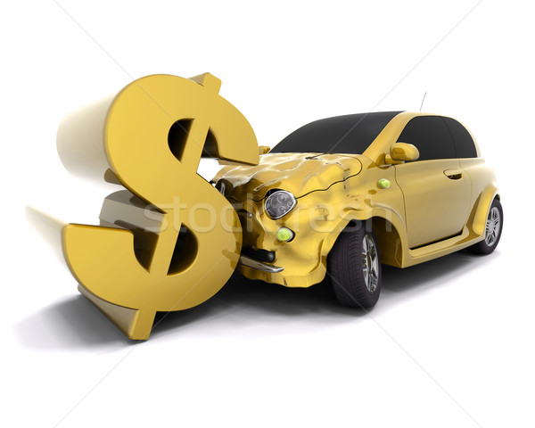 Crashing dollar Stock photo © kjpargeter