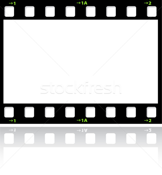 Filmszalag tükröződés absztrakt film háttér Stock fotó © kjpargeter