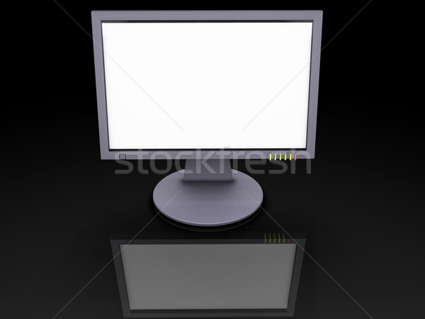 Tft ecran 3d face calculator tehnologie plasmă Imagine de stoc © kjpargeter