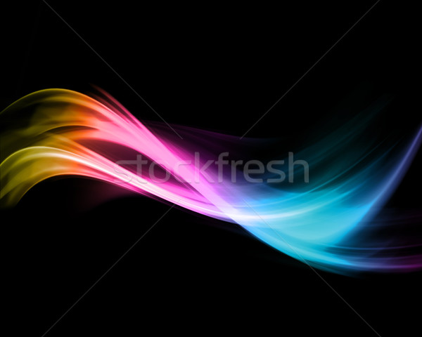 Curcubeu abstract culori fundal valuri culoare Imagine de stoc © kjpargeter