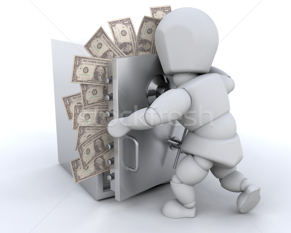 Stashing money Stock photo © kjpargeter