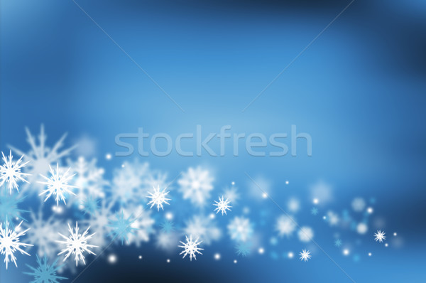 Flocons de neige beaucoup neige fond hiver Noël [[stock_photo]] © kjpargeter