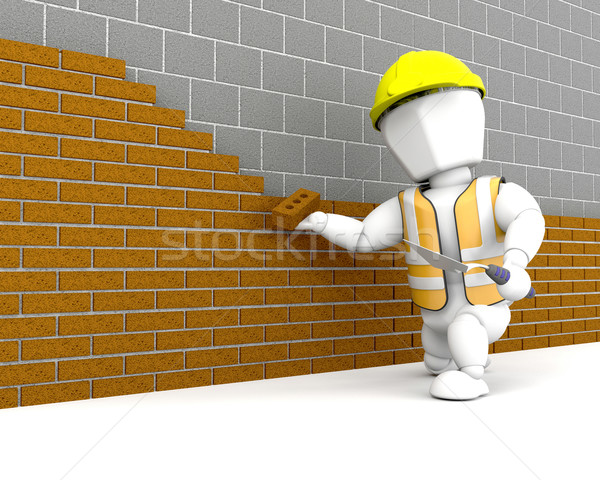 Brick Layer Stock photo © kjpargeter