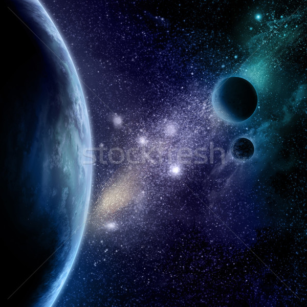 Abstract space background Stock photo © kjpargeter