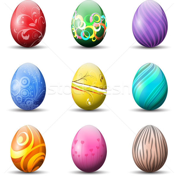 Decorative Easter eggs Stock photo © kjpargeter