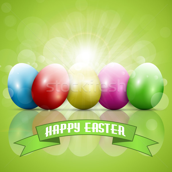 Easter eggs  Stock photo © kjpargeter