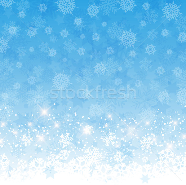 Foto stock: Natal · flocos · de · neve · estrelas · projeto · abstrato · neve