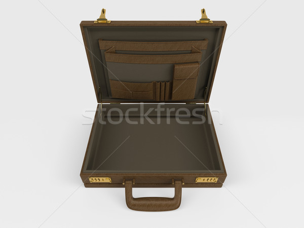 Isolated Briefcase on white Stock photo © kjpargeter