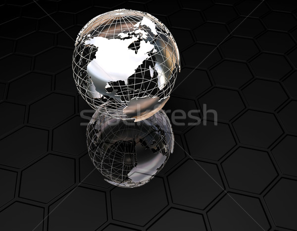 3D Globe Stock photo © kjpargeter