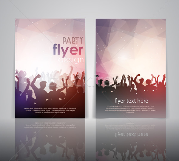 Party flyer design  Stock photo © kjpargeter