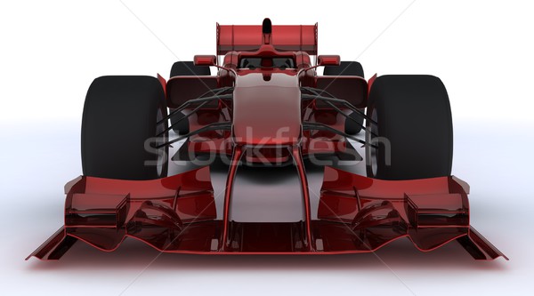 Formuły samochodu 3d wyścigi sportu czerwony Zdjęcia stock © kjpargeter