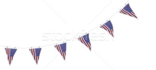 stars and stripes bunting and pennants Stock photo © kjpargeter
