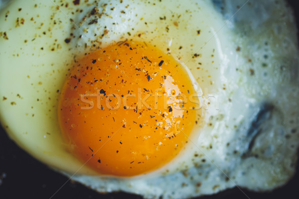 fried egg on the pan Stock photo © kkolosov