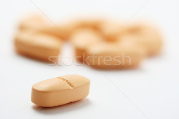 Naranja pastillas blanco medicina enfermos Foto stock © klauts
