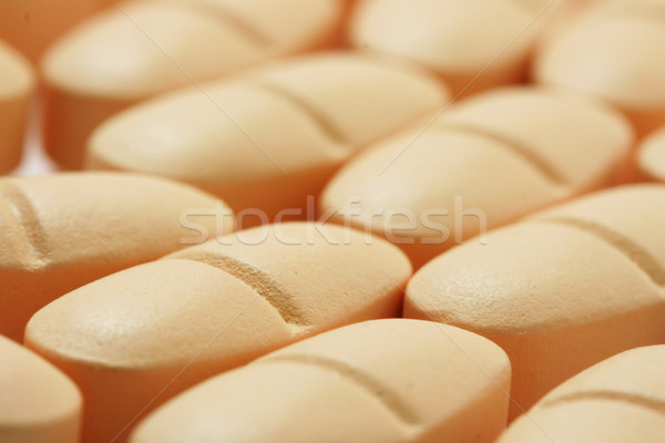 Naranja pastillas macro tiro medicina Foto stock © klauts