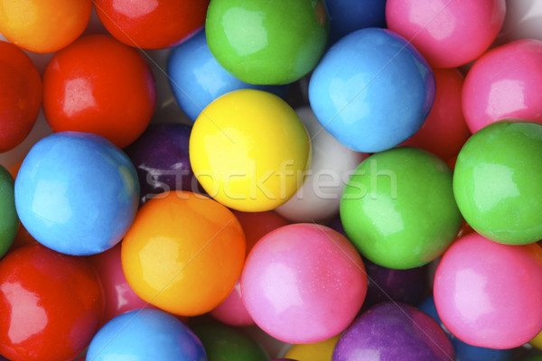 Veelkleurig bubble gom snoep achtergrond oranje Stockfoto © klikk