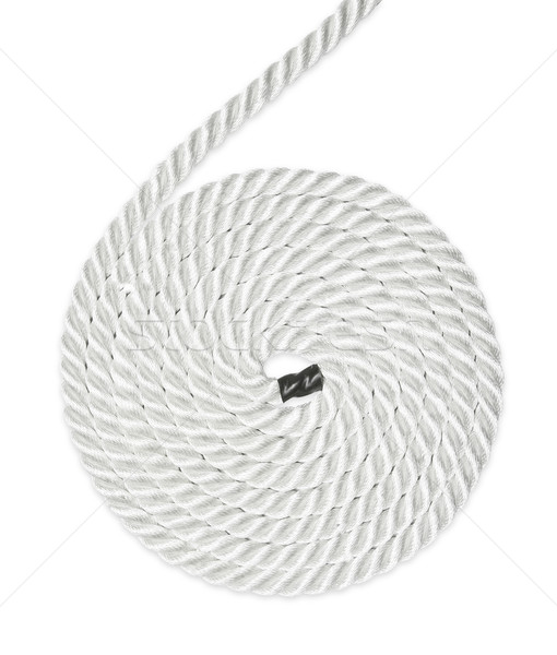 Rannicchiata corda forte isolato bianco sicurezza Foto d'archivio © klikk