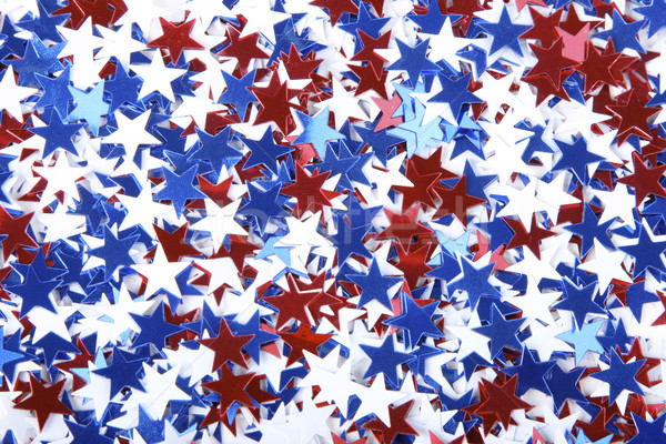 Patriotyczny konfetti star doskonały wyborów Zdjęcia stock © klikk